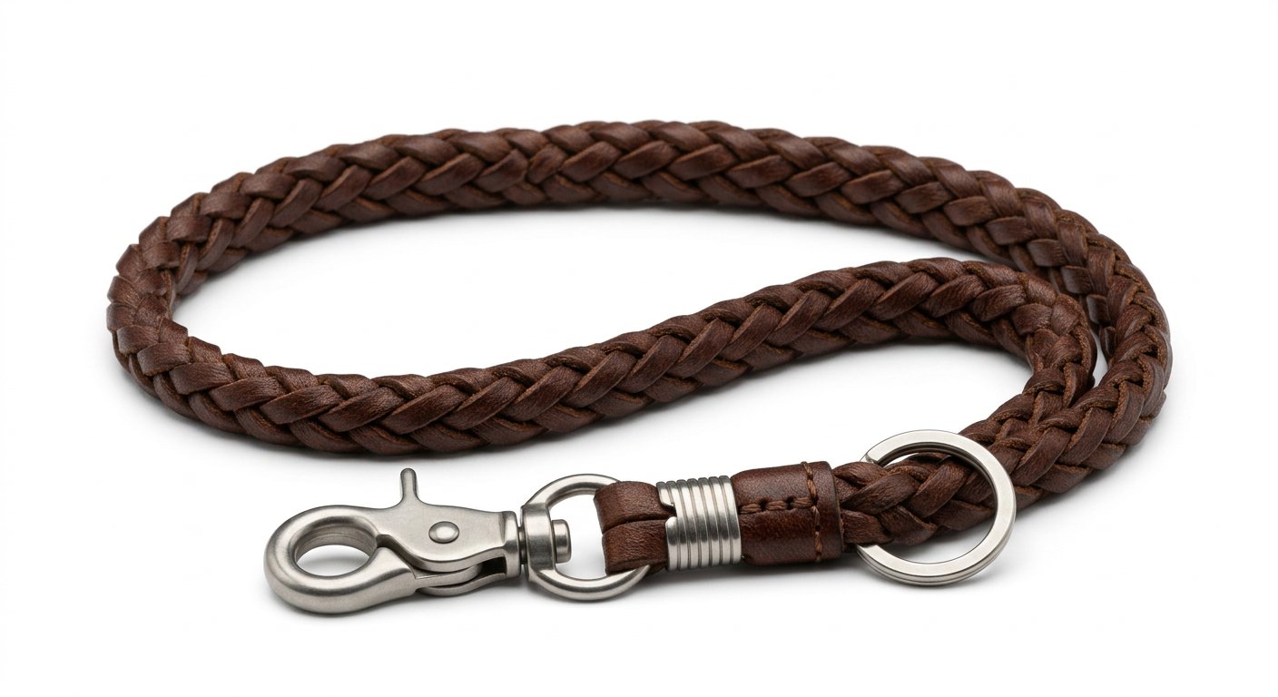 Premium Leather Lanyard