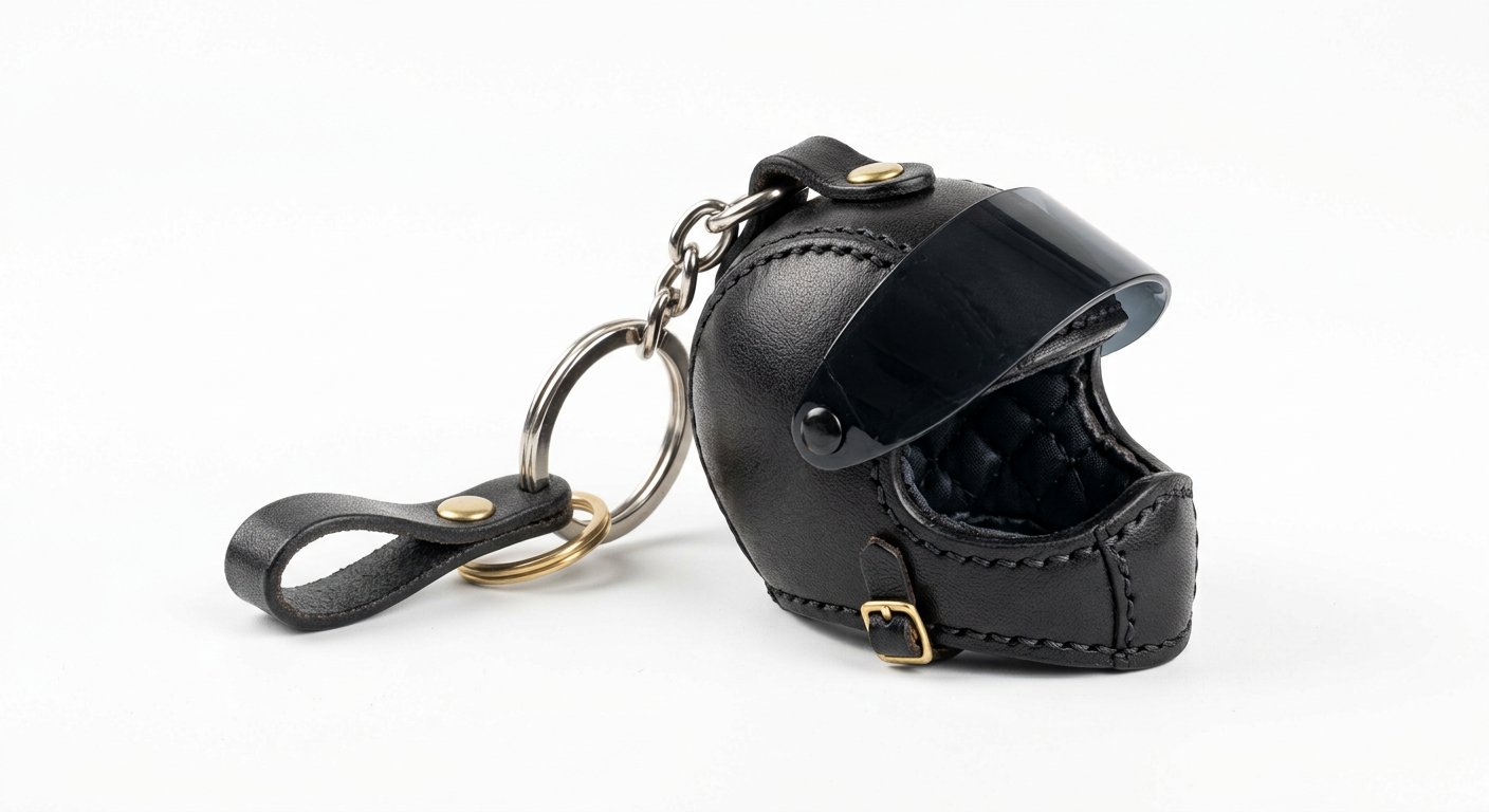 Premium Helmet Keychain