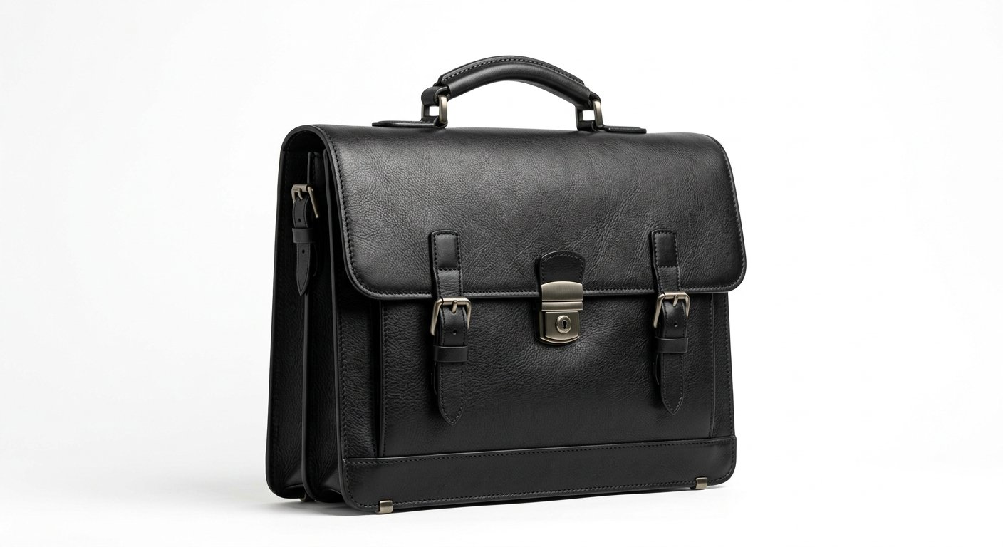 Premium leather briefcase