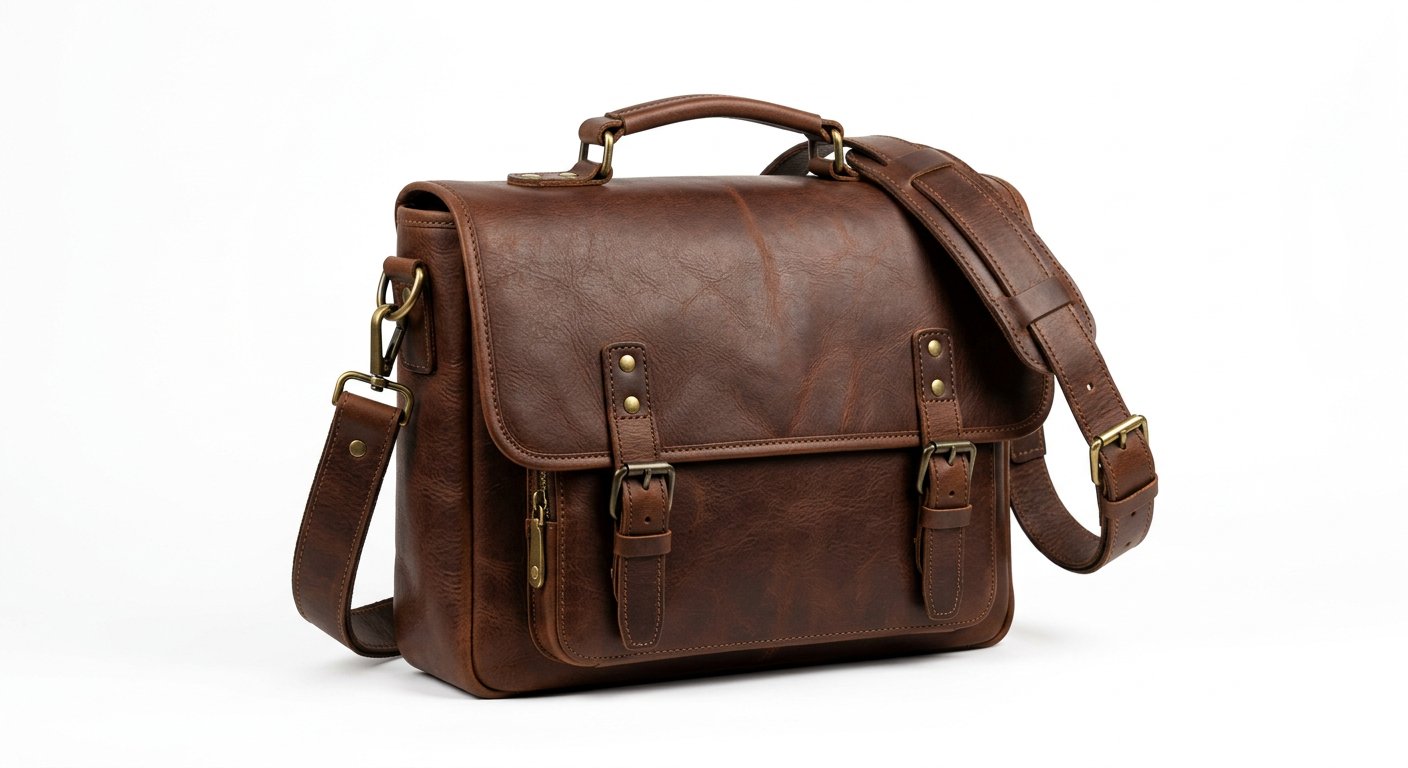 Premium Leather Messenger Bag