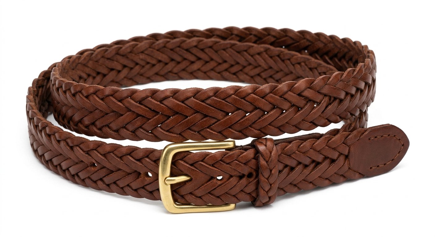 Premium Braided Leather Belt