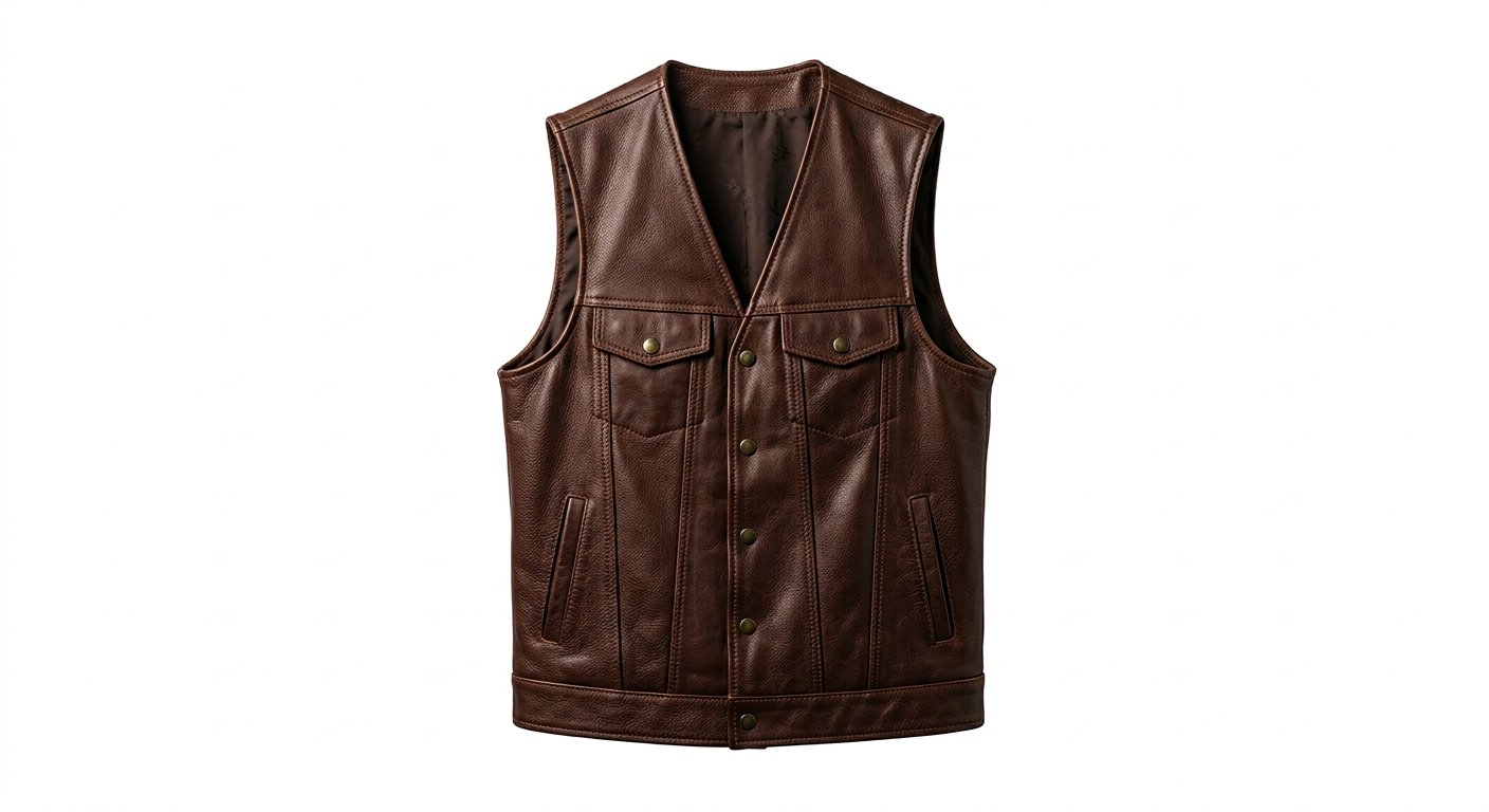 Premium leather vest