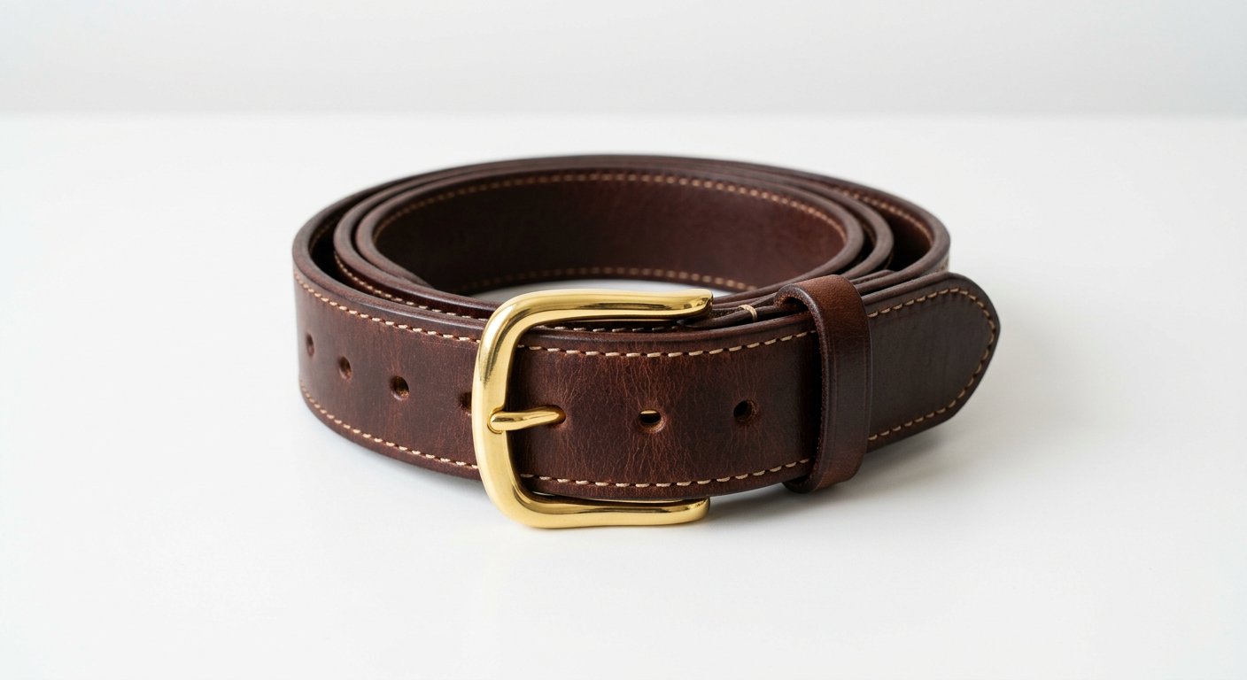 Luxury leather belt
